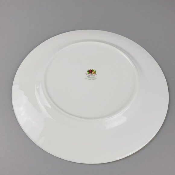 Royal Albert Old Country Roses Dinner Plate Fluted Edge Pretty Gold Trim England - Picture 6 of 10